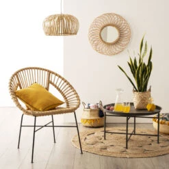 Tapis Rond Ajouré En Jute Atmosphera -ATMOSPHERA Soldes Boutique tapis rond ajoure en jute atmosphera 2