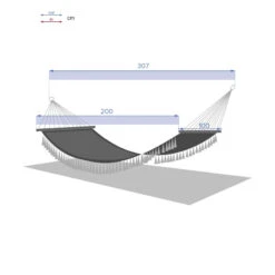Toile Hamac Syssia Pompons 2 M Hespéride -ATMOSPHERA Soldes Boutique toile hamac syssia pompons 2 m hesperide 4