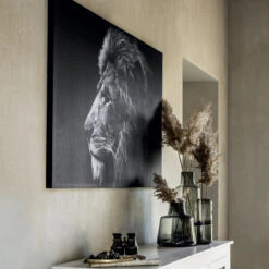 Toile Imprimée Lion 78x118 Cm Atmosphera -ATMOSPHERA Soldes Boutique toile imprimee lion 78x118 cm atmosphera 2