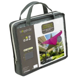 Toile Solaire 3x4m Curacao Gris Hespéride -ATMOSPHERA Soldes Boutique toile solaire 3x4m luxe hesperide curacao gris 3