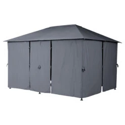 Tonnelle 3x4 M Santorini Gris Ardoise Hespéride 7 Tonnelle 3x4 M Santorini Gris Ardoise Hespéride -ATMOSPHERA Soldes Boutique tonnelle hesperide santorini gris 2