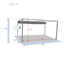 Tonnelle Palmeira 4x3 M Gris Ardoise Hespéride 9 Tonnelle Palmeira 4x3 M Gris Ardoise Hespéride -ATMOSPHERA Soldes Boutique tonnelle palmeira 4x3 m gris ardoise hesperide 4