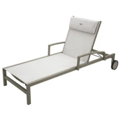 Transat Ocala Inclinable Noisette/tonka Hespéride -ATMOSPHERA Soldes Boutique transat ocala inclinable coloris noisette taupe hesperide 5