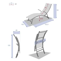 Transat Samba Pliable Et Empilable émeraude Hespéride -ATMOSPHERA Soldes Boutique transat samba pliable et empilable coloris emeraude hesperide 8