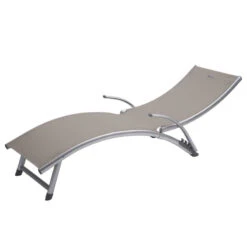 Transat Samba Pliable Et Empilable Taupe Hespéride -ATMOSPHERA Soldes Boutique transat samba pliable et empilable taupe hesperide 4