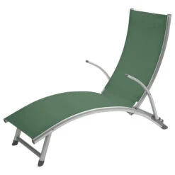 Transat Samba Pliable Et Empilable Vert Olive Hespéride -ATMOSPHERA Soldes Boutique transat samba vert olive hesperide 1 4