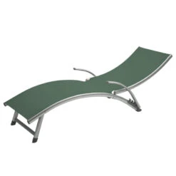 Transat Samba Pliable Et Empilable Vert Olive Hespéride -ATMOSPHERA Soldes Boutique transat samba vert olive hesperide 1 5