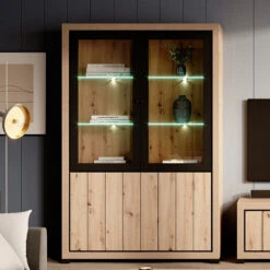 Vitrine 2 Portes + 2 Portes Vitrées Dijon -ATMOSPHERA Soldes Boutique vitrine 2 portes 2 portes vitrees dijon 1 2